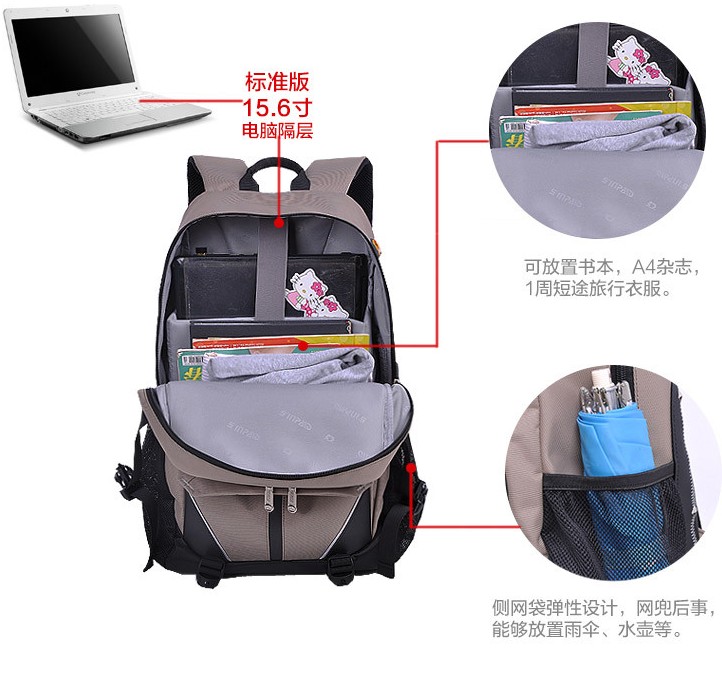 Polyester & Nylon School Bag