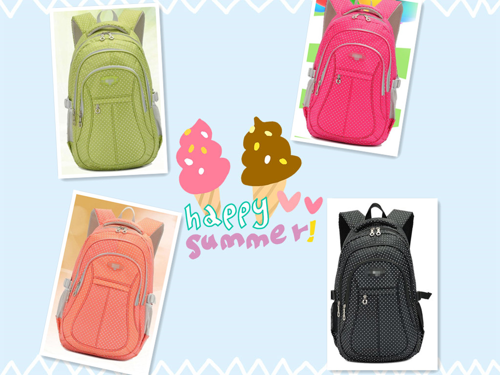 Polyester & Nylon School Bag